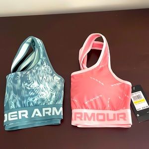 TWO Brand new Under Armor sports bras. One with tags!